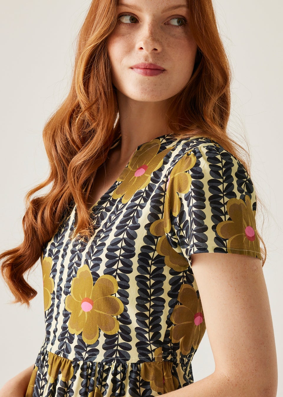 Regatta Lotus Mustard Orla Kiely Dress