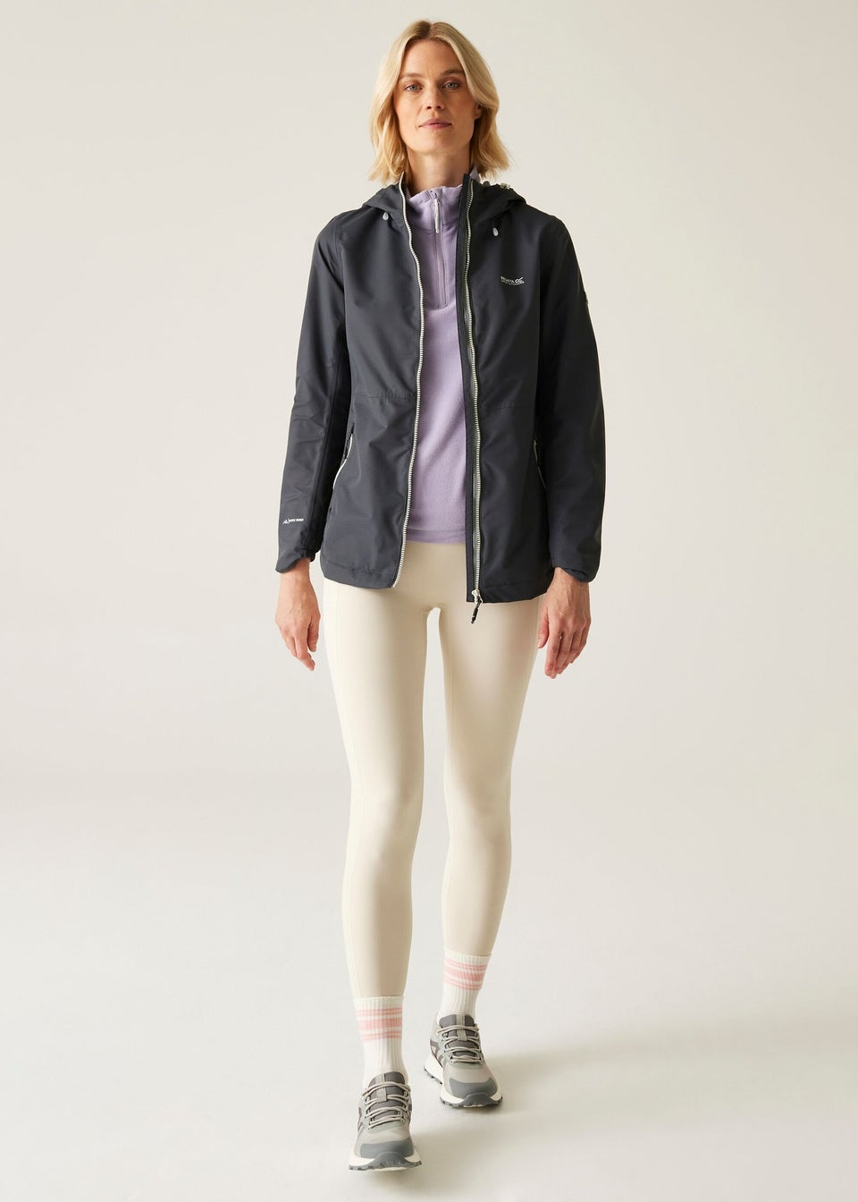 Regatta Seal Grey Oyster Hamara IV Waterproof Breathable Isotex Jacket