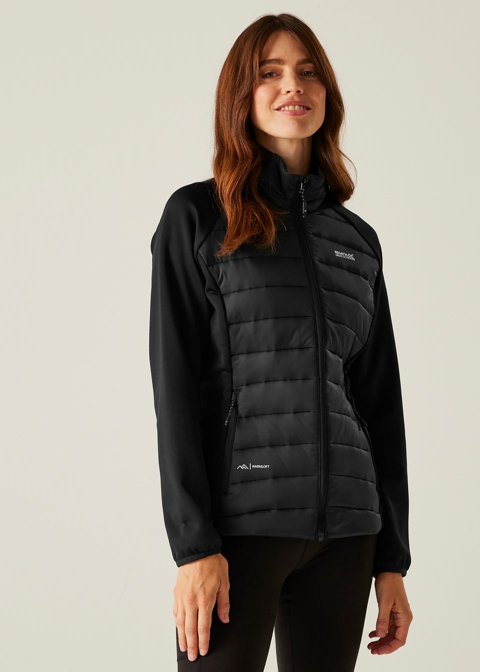 Regatta Black Clumber V Water Repellent Extol Stretch Hybrid Jacket