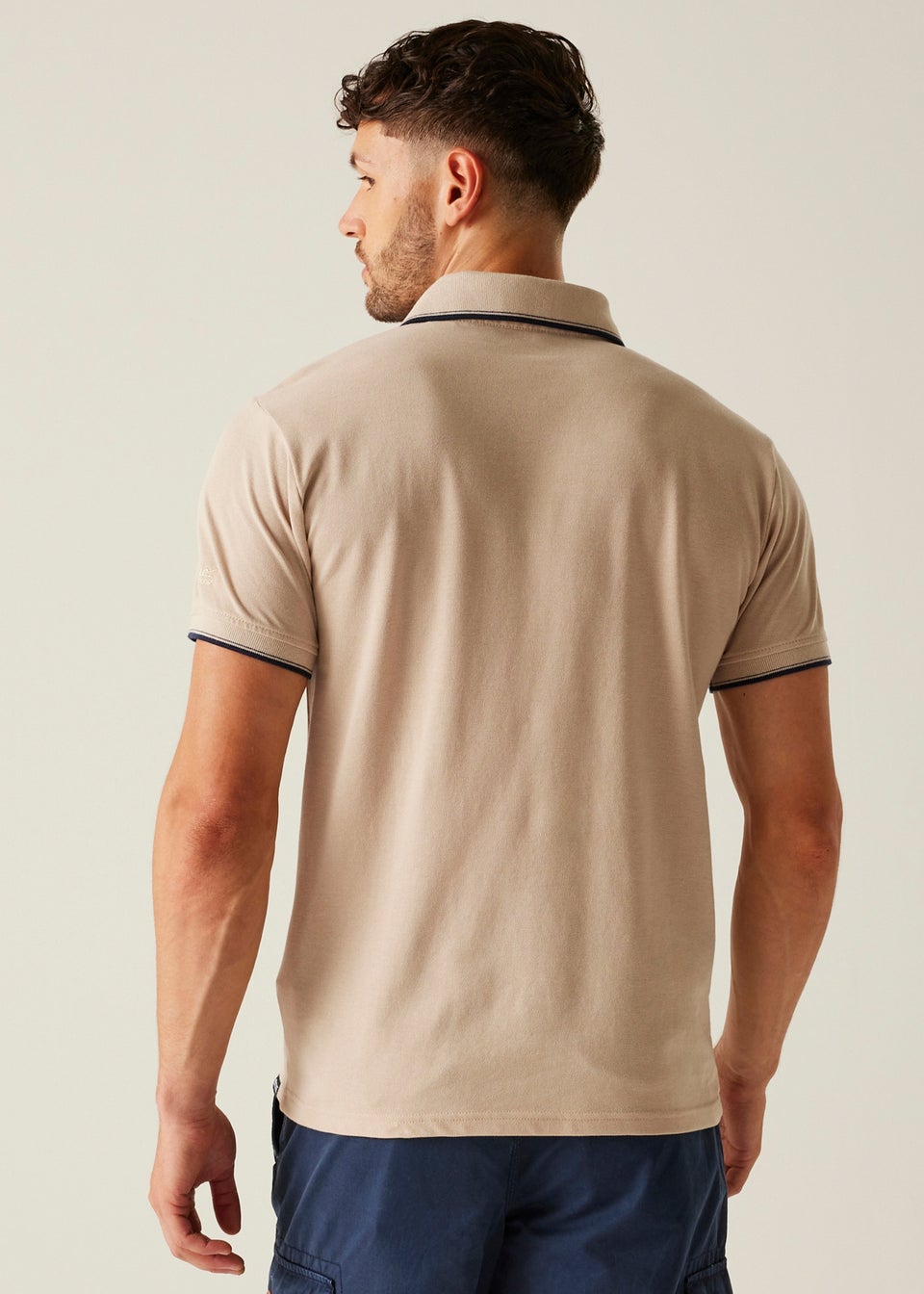 Regatta Ecru Tipping Tadeo II Polo Shirt