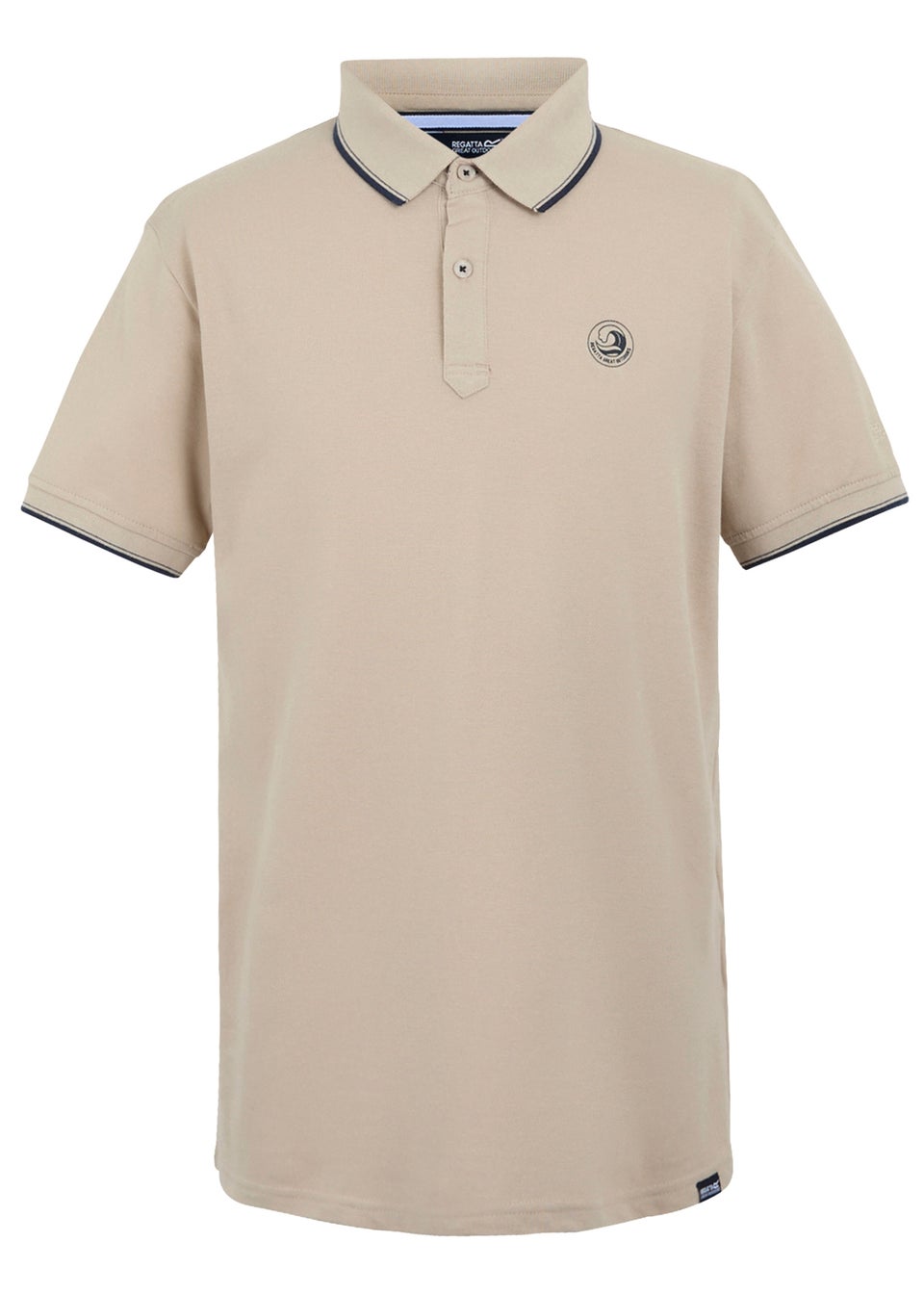 Regatta Ecru Tipping Tadeo II Polo Shirt
