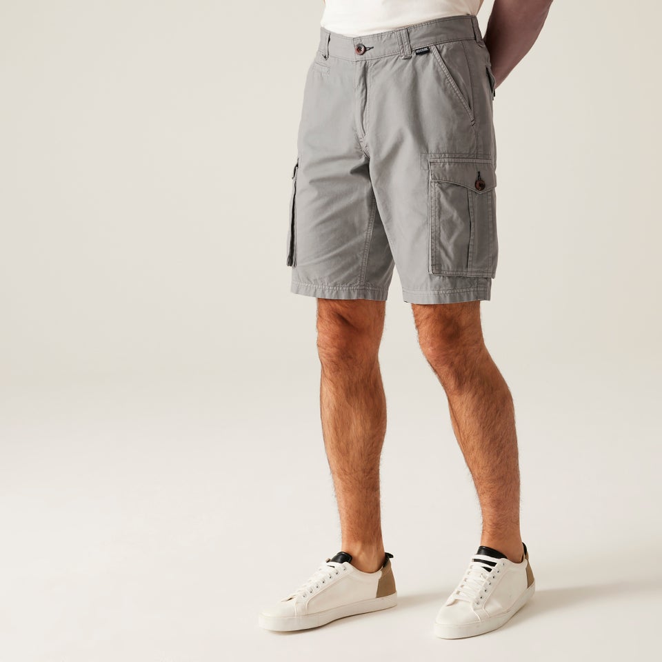 Regatta Storm Grey Shorebay II Multi-Pocket Shorts