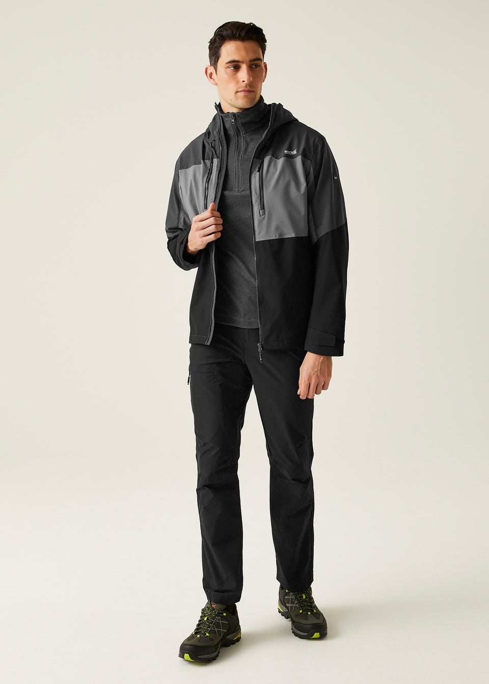 Regatta Grey/Black Maland II Waterproof Breathable Isotex Stretch Jacket