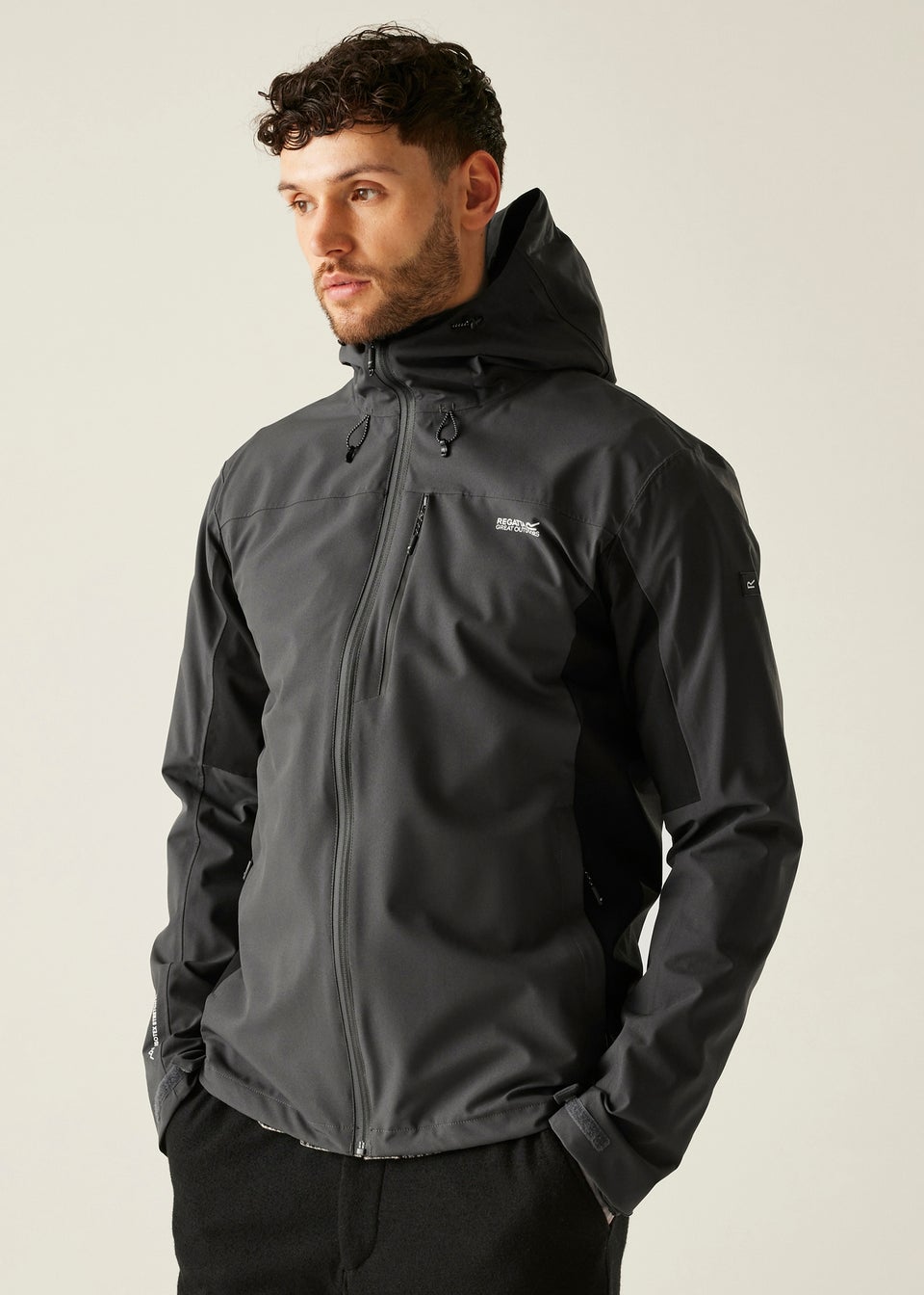 Regatta Ash Black Birchdale II Waterproof Breathable Isotex Stretch Jacket