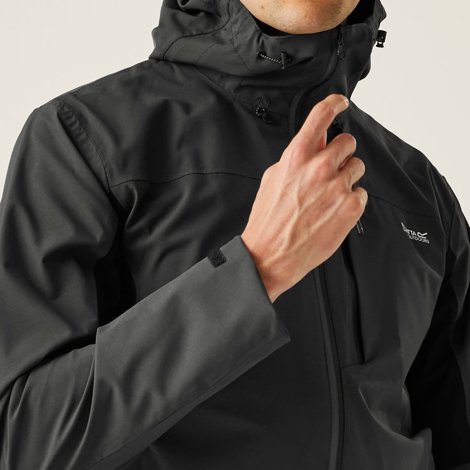 Regatta Ash Black Birchdale II Waterproof Breathable Isotex Stretch Jacket