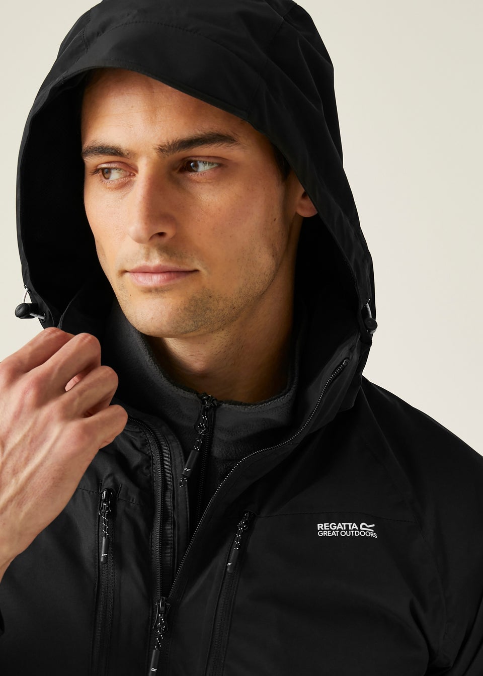 Regatta Black Calderdale VI Waterproof Breathable Isotex Jacket