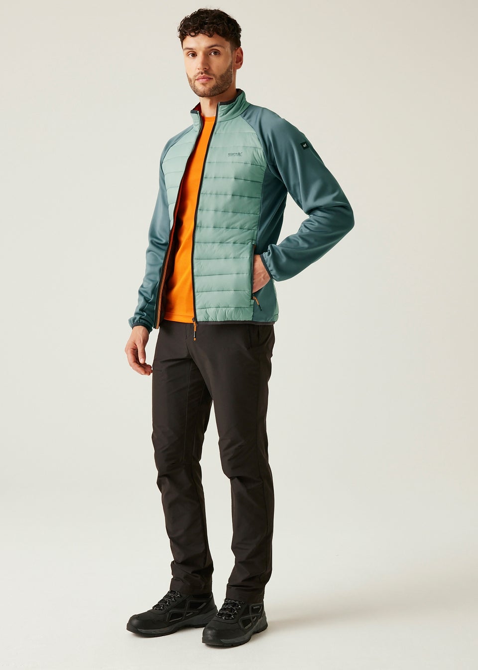 Regatta Soft Green Weather Clumber IV Water Repellent Extol Stretch Hybrid Jacket