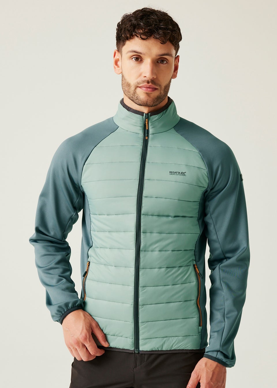 Regatta Soft Green Weather Clumber IV Water Repellent Extol Stretch Hybrid Jacket