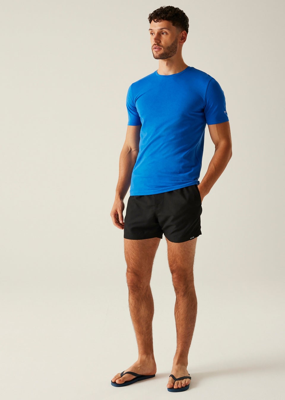 Regatta Black/Blue Mawson III Swim Shorts