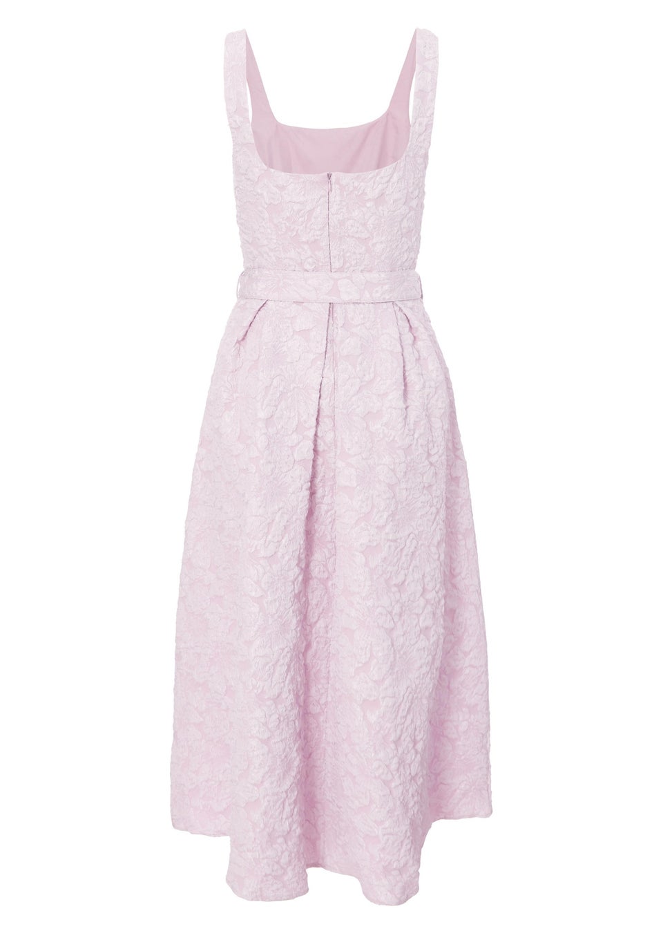 Quiz Pink Jacquard Midi Dress