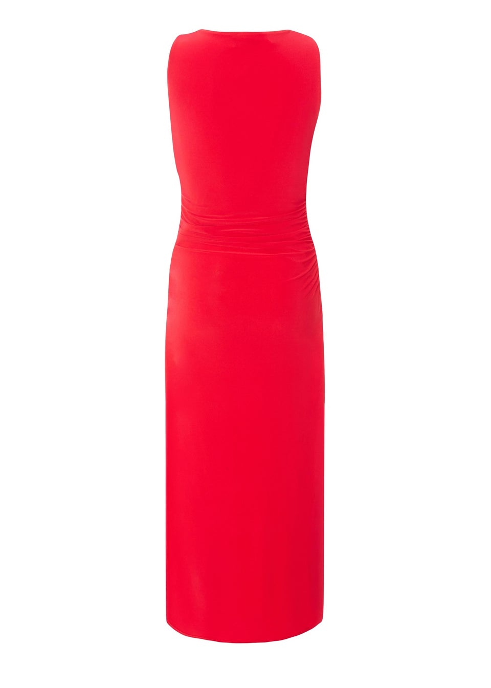Quiz Red Buckle Detail Midaxi Dress