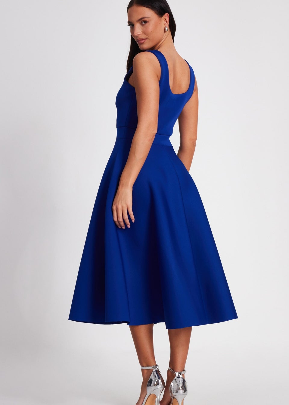 Quiz Blue A Line Midi Dress