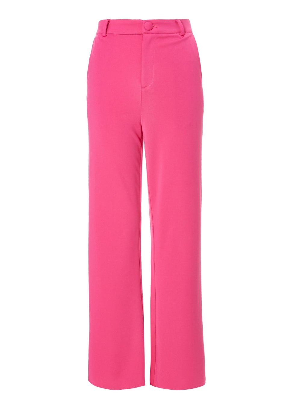 Quiz Pink Woven Flared Trousers