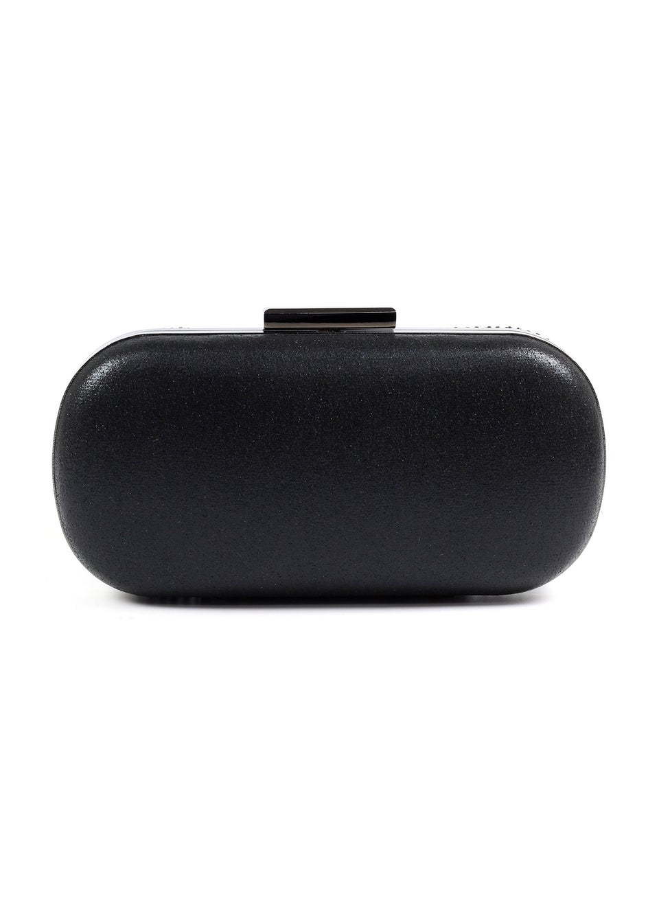 Lunar Francie Black Gemstone Clutch Bag