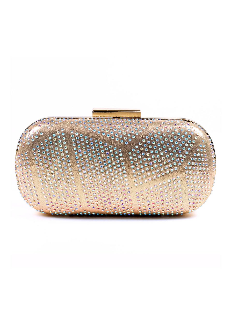 Lunar Francie Gold Gemstone Clutch Bag