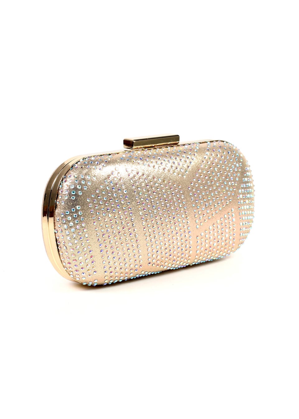 Lunar Francie Gold Gemstone Clutch Bag