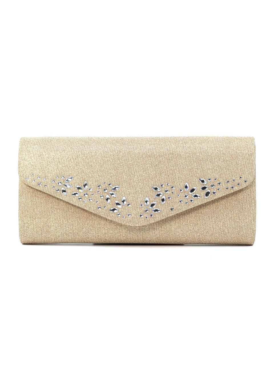 Lunar Willow Gold Clutch Bag