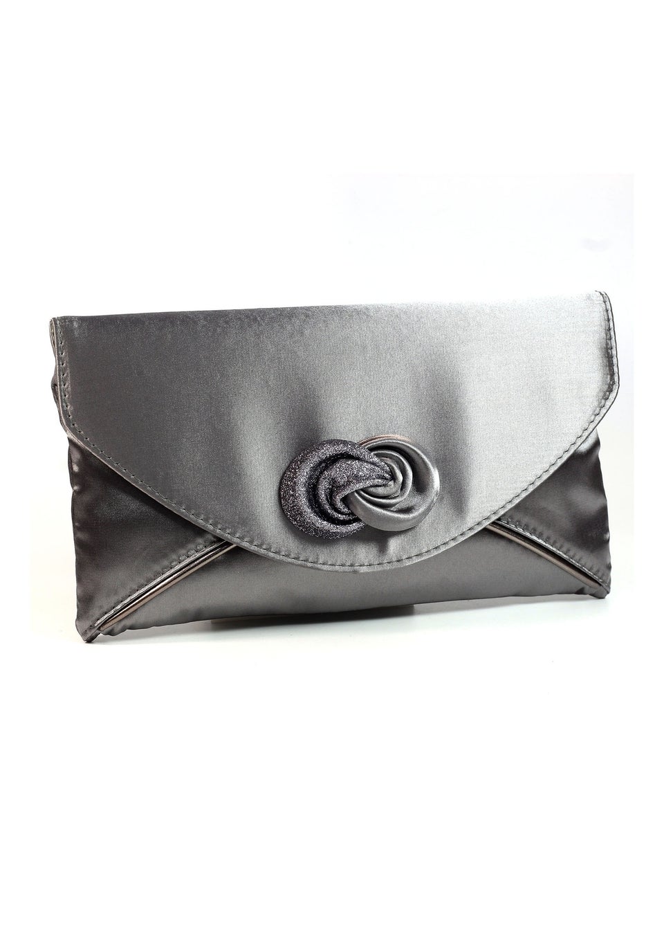 Lunar Ripley Grey Satin Bag