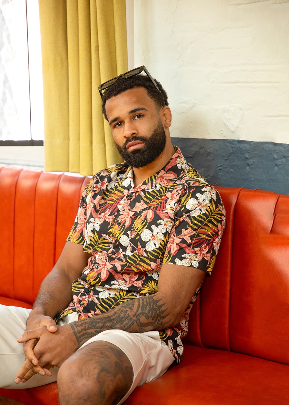 Tokyo Laundry Black Cotton Printed Poplin Short Sleeve Shirt