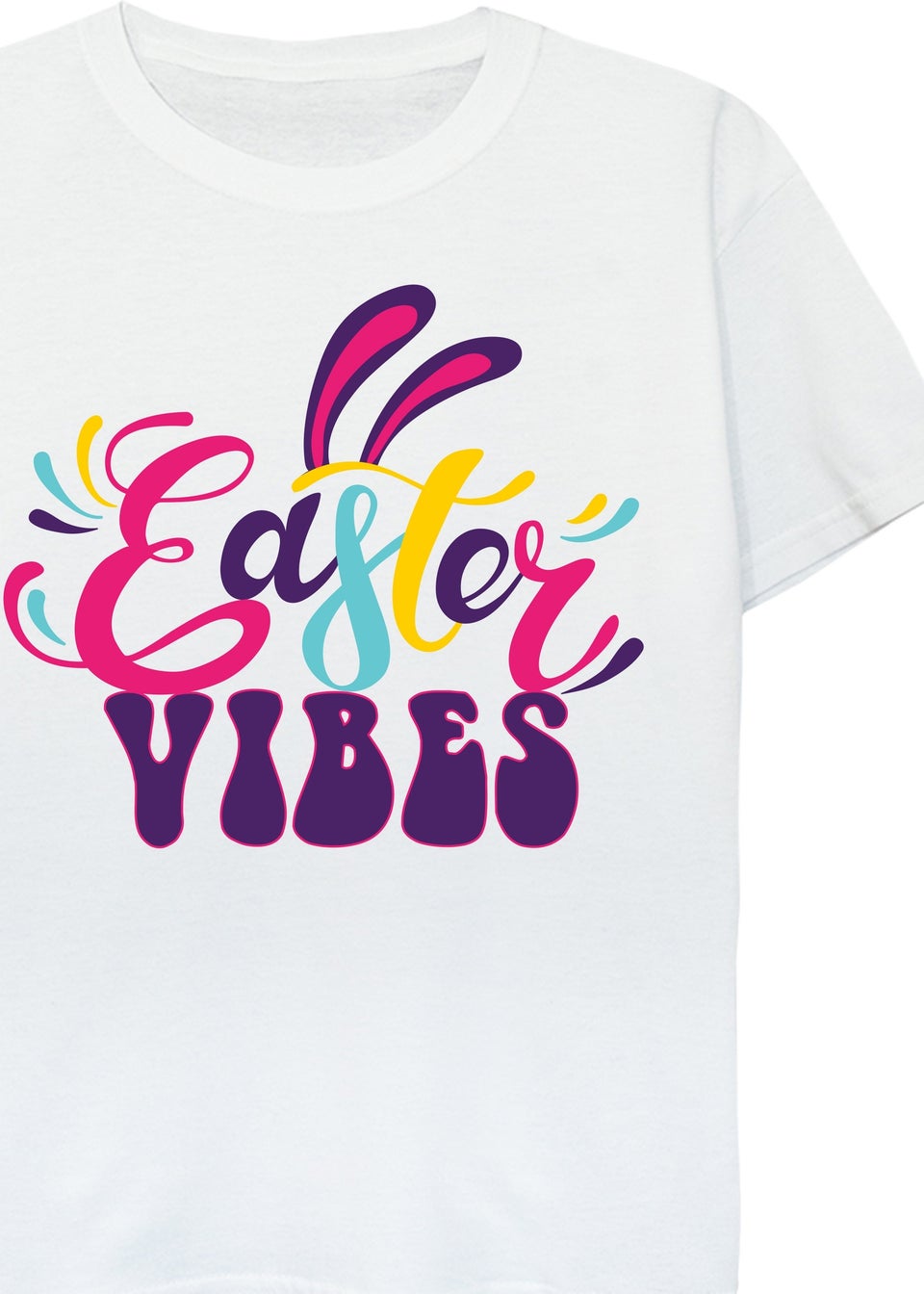 Brands In Easter Vibes Kids White T-Shirt (3-13 Years)