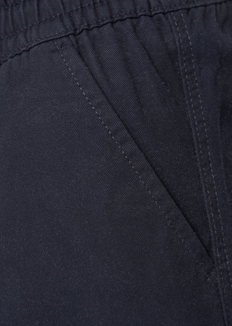 Crosshatch Navy Blansmoore Elastic Waist Shorts