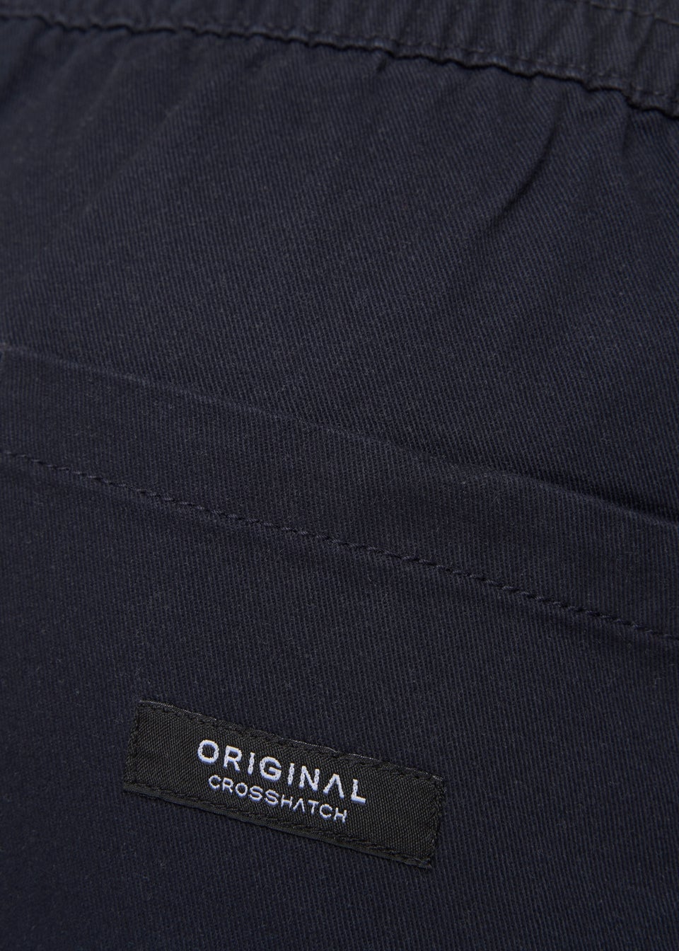 Crosshatch Navy Blansmoore Elastic Waist Shorts