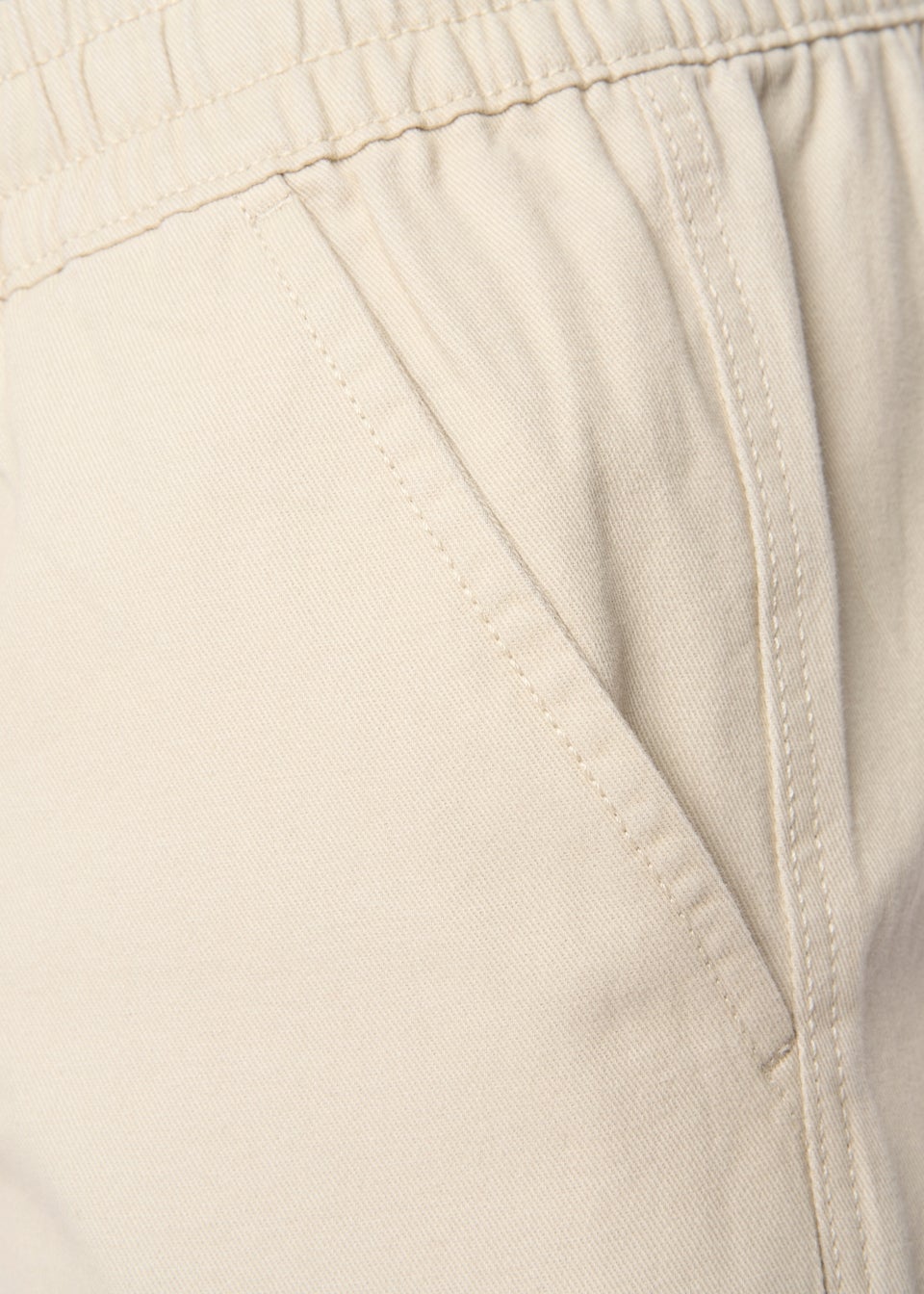 Crosshatch Light Stone Blansmoore Elastic Waist Shorts