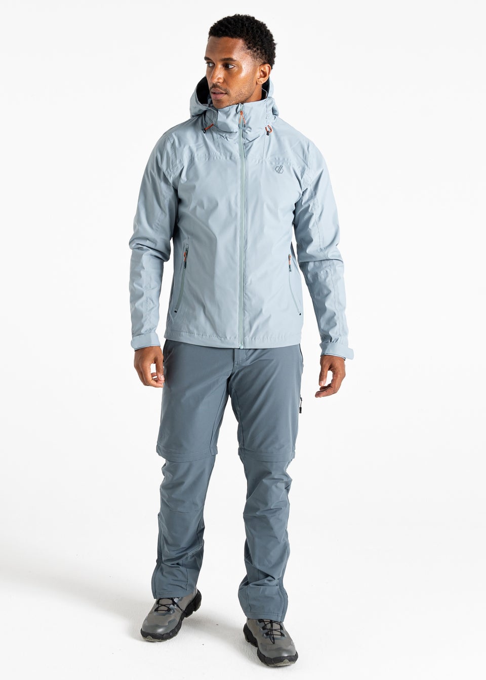Dare2b Lead Grey Switch Out II Waterproof Ared Jacket