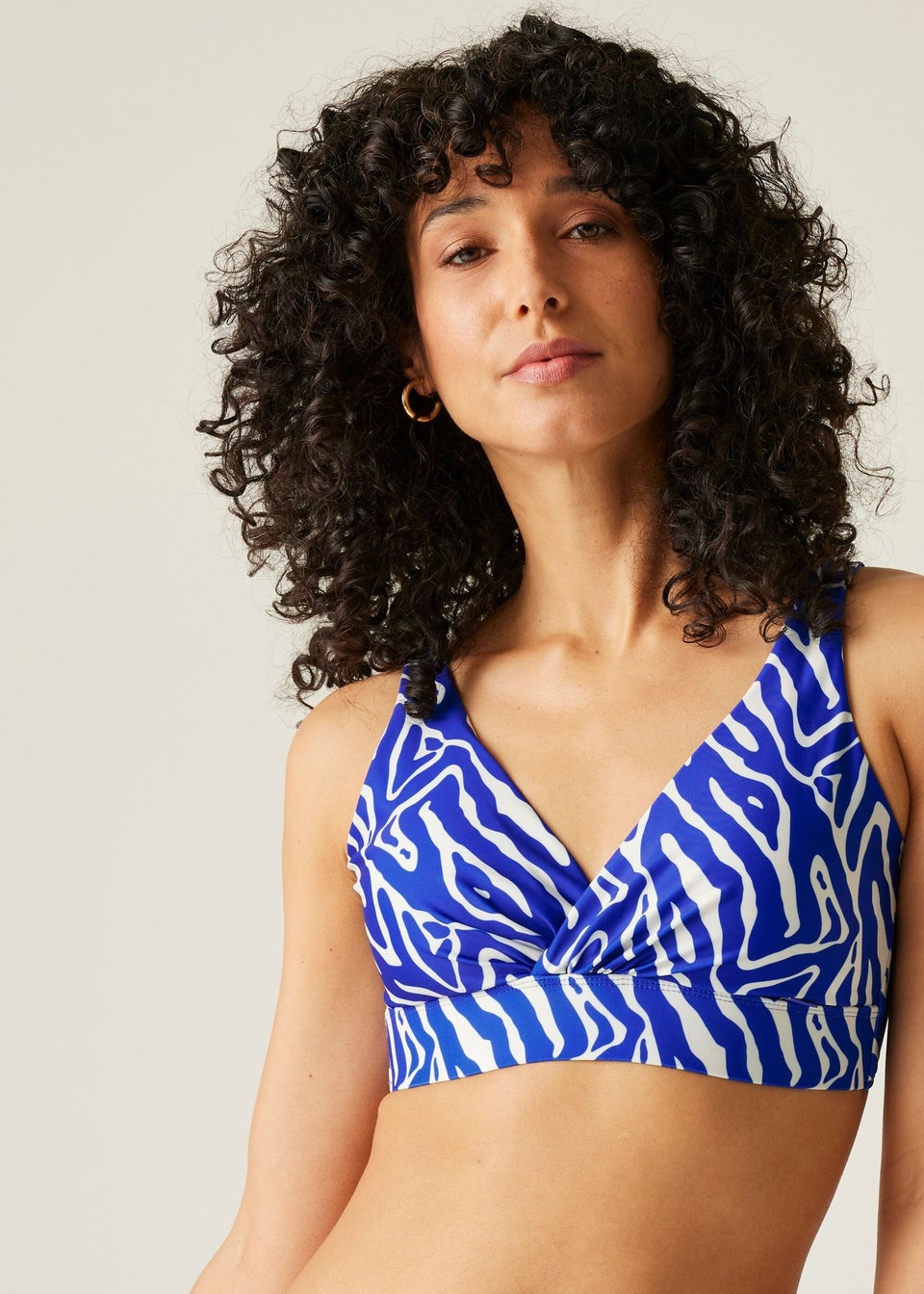 Regatta Blue Abstract Print Paloma Quick Dry Bikini Top