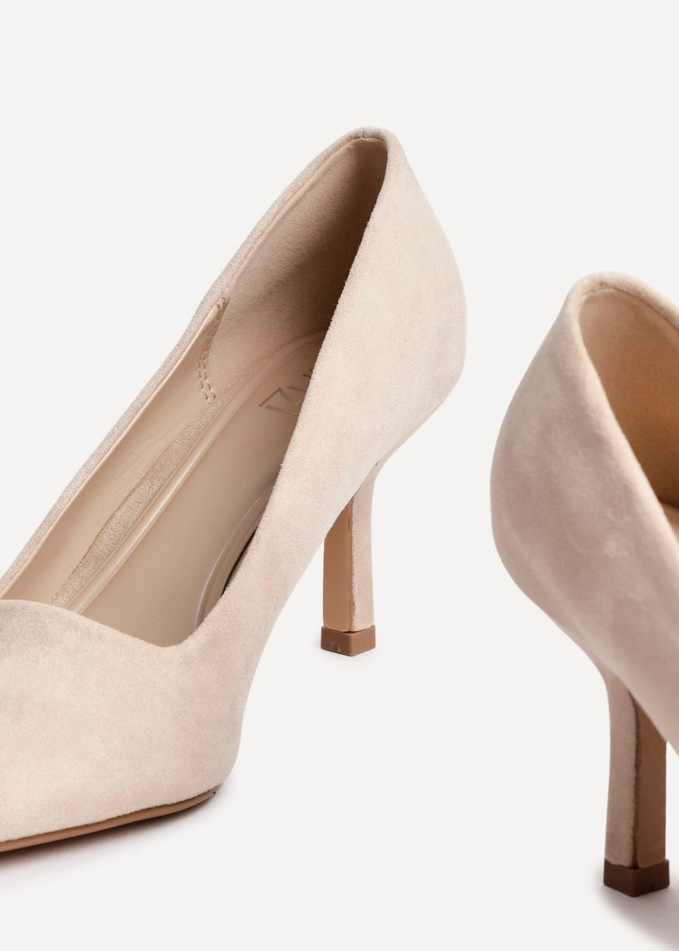 Linzi Kat Sand Faux Suede Court Heels
