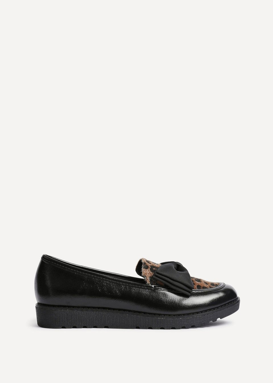 Linzi Cathy Multi Leopard Print Classic Slip On Loafer