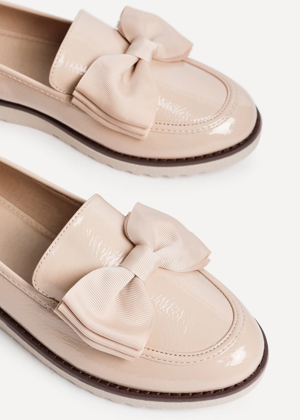 Linzi Cathy Camel Patent Classic Slip On Loafer