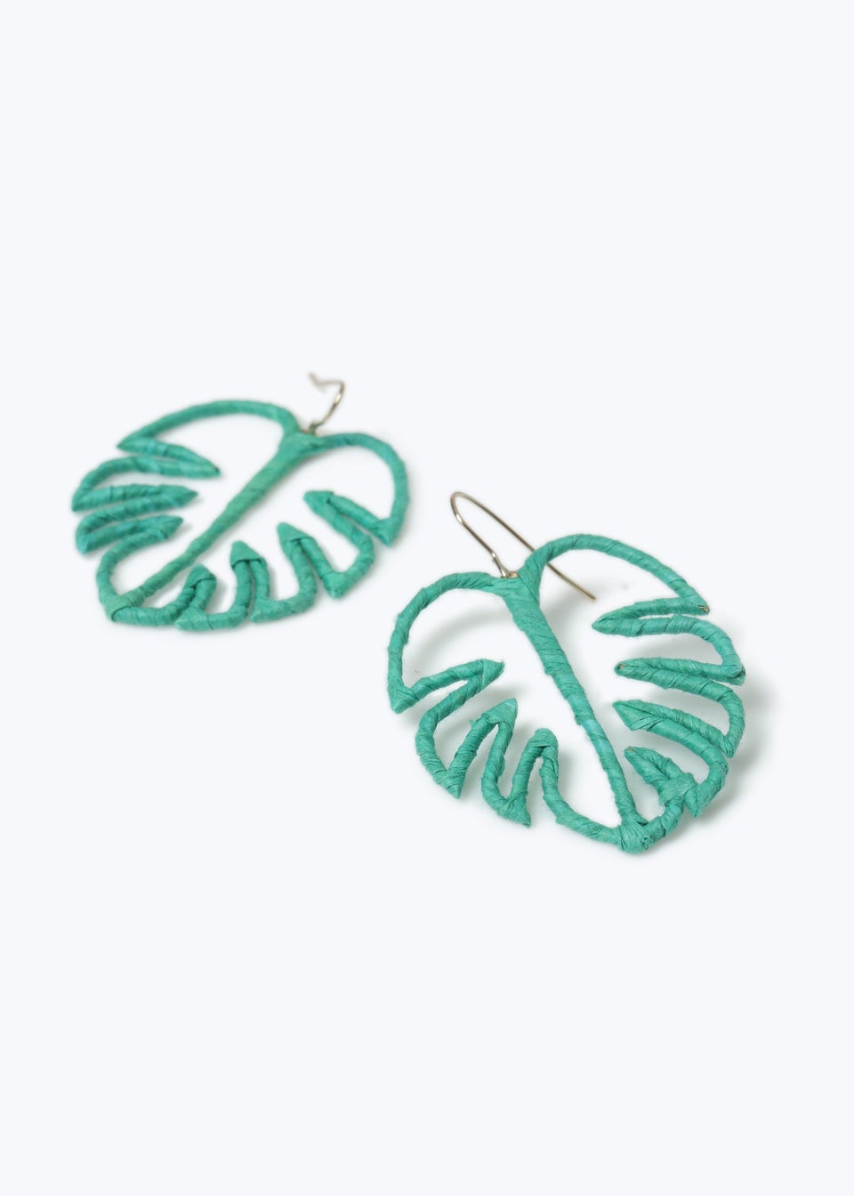 Muse Green Leaf Drop Earrings