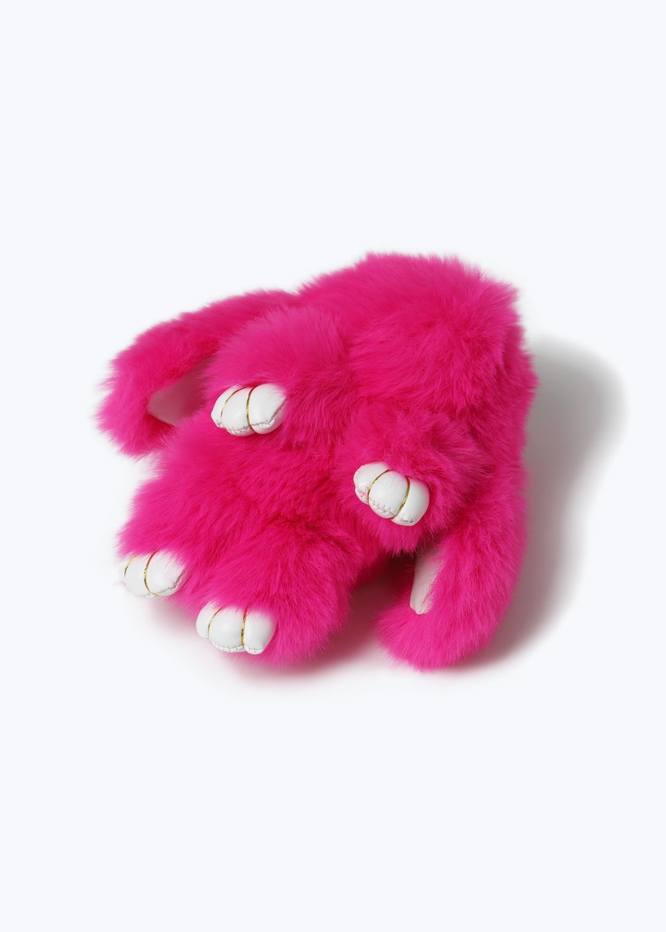 Muse Pink Faux Fur Bunny Keyring