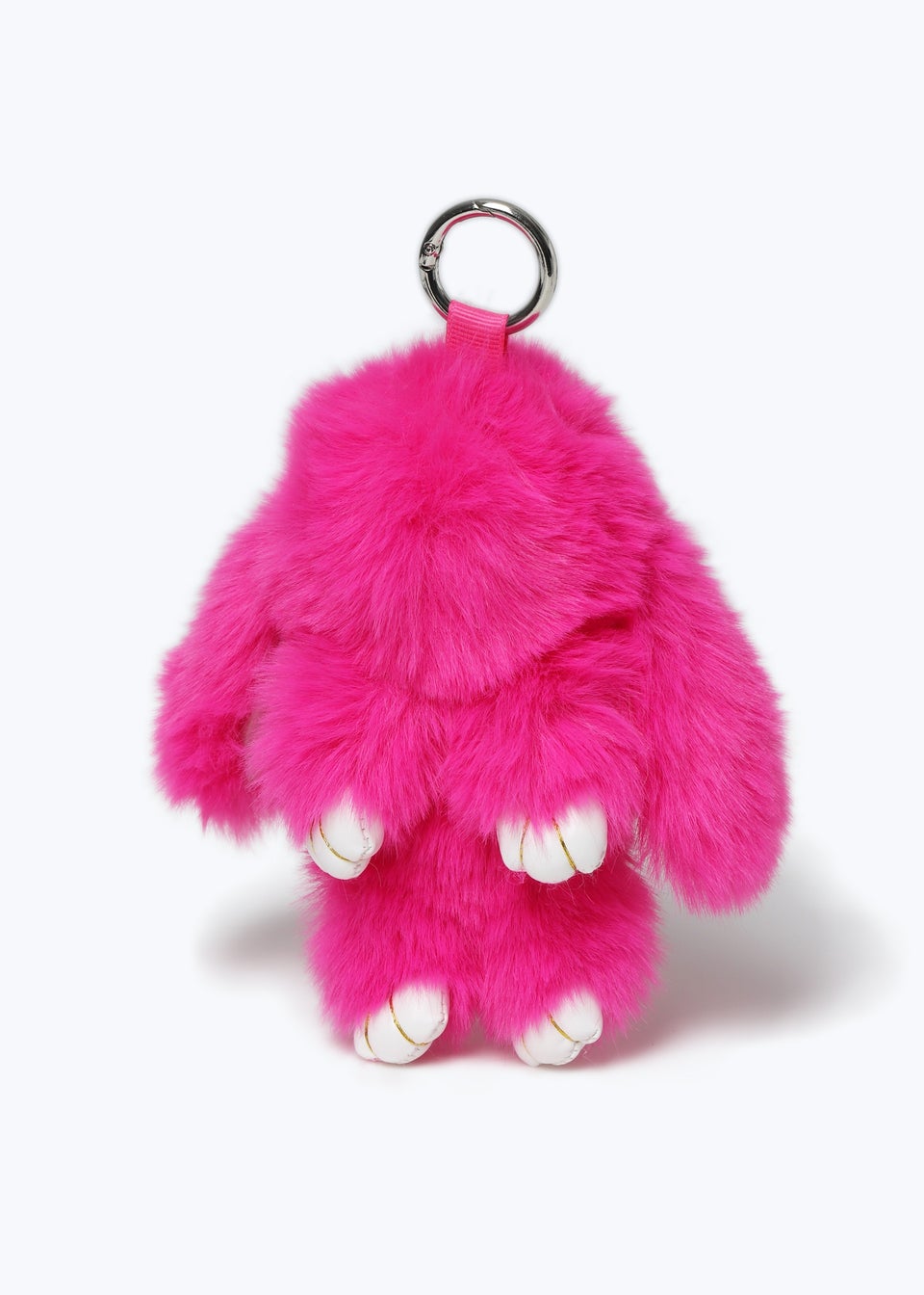 Muse Pink Faux Fur Bunny Keyring