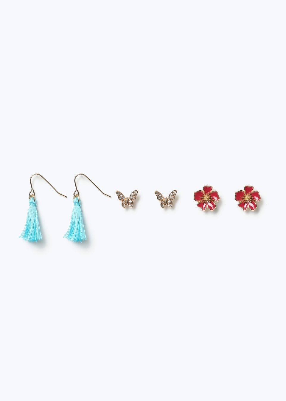 Muse 3 Pack Gold Flower Earrings