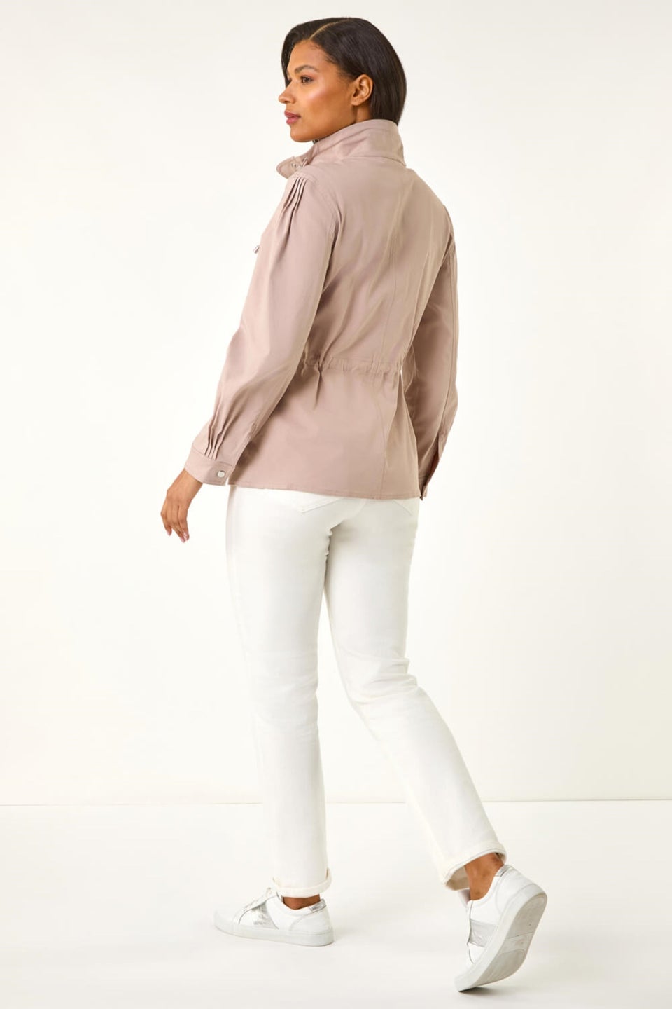 Roman Stone Buttoned Safari Jacket