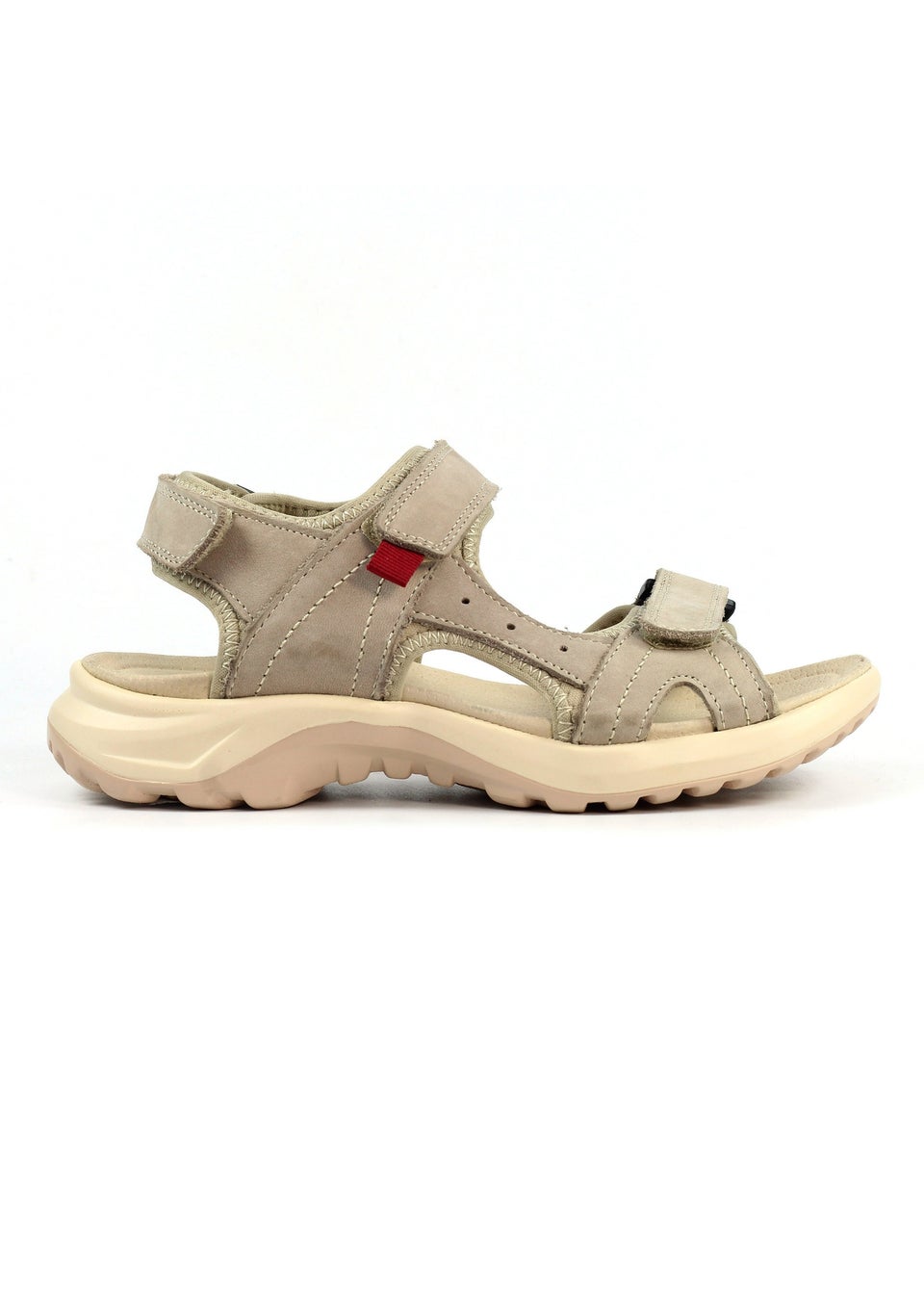 Lazy Dogz Beige Riviera Leather Sandal