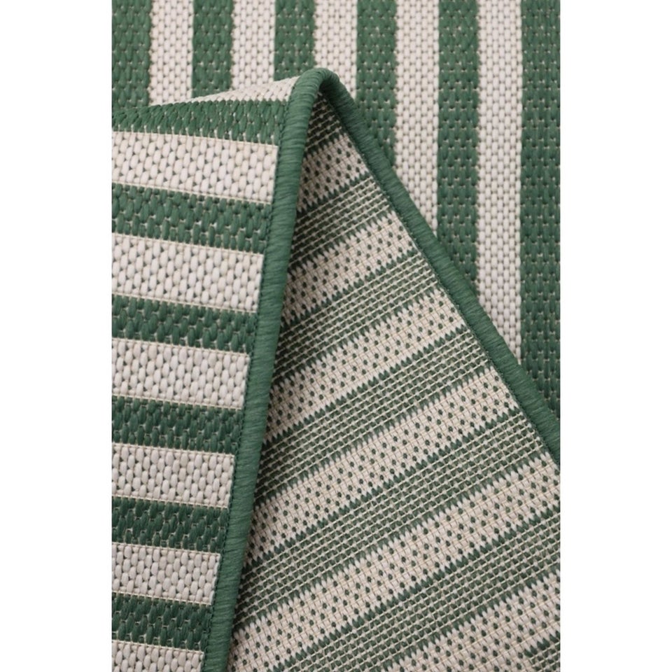 Homemaker Green Multistripe Design Rug