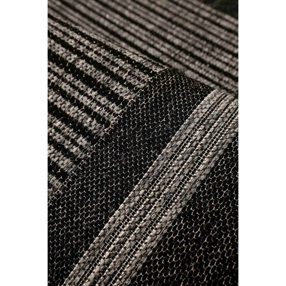 Homemaker Black Gel Backed Border Rug
