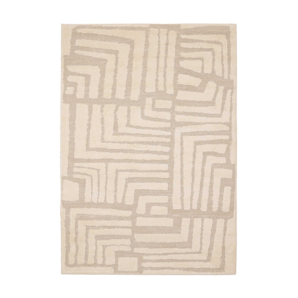 Homemaker Cream Illusion Design Rug