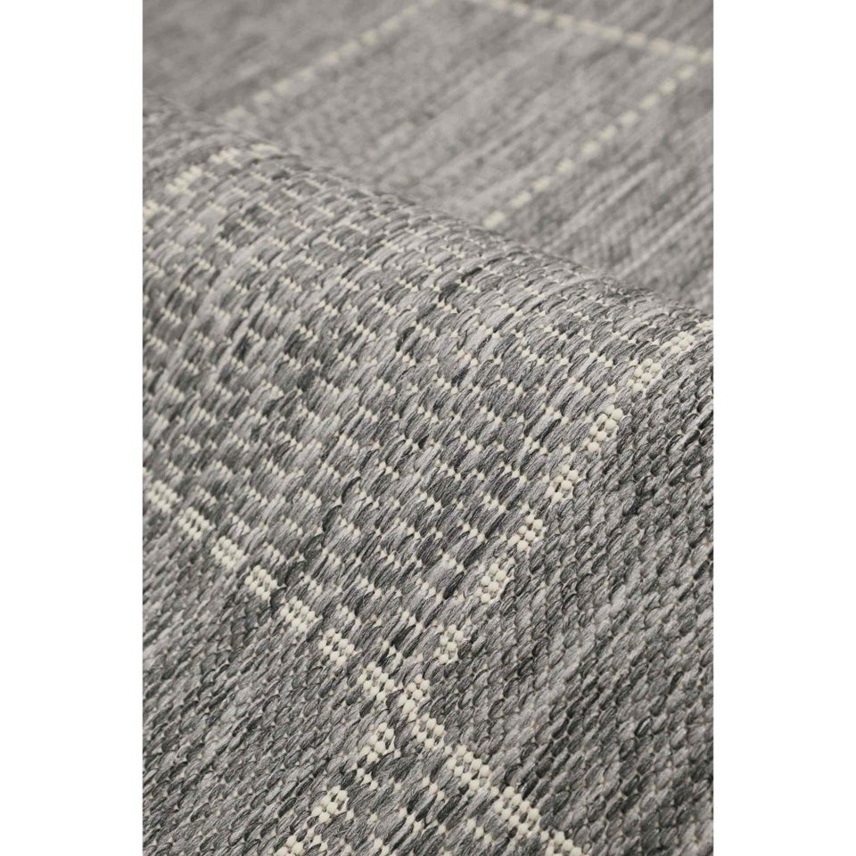 Homemaker Steel Check Gel Flatweave Rug