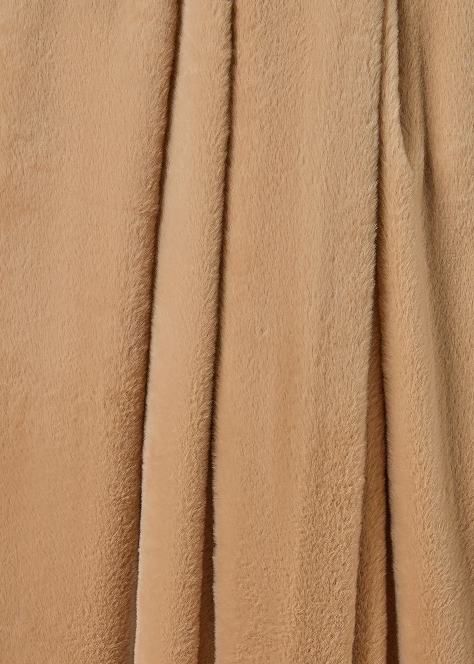 Caramel Faux Fur Throw