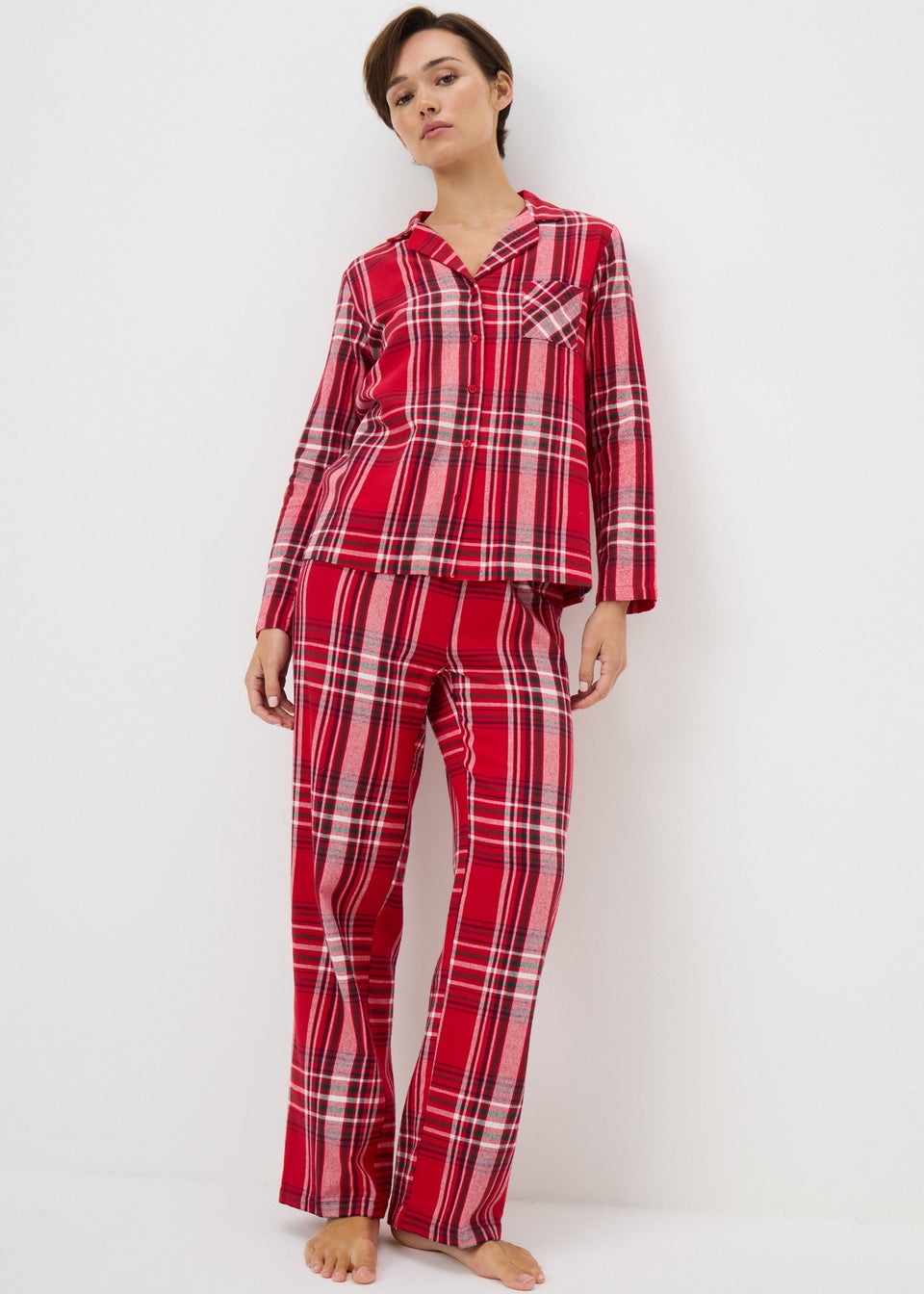 Red Check Family Pyjama Set