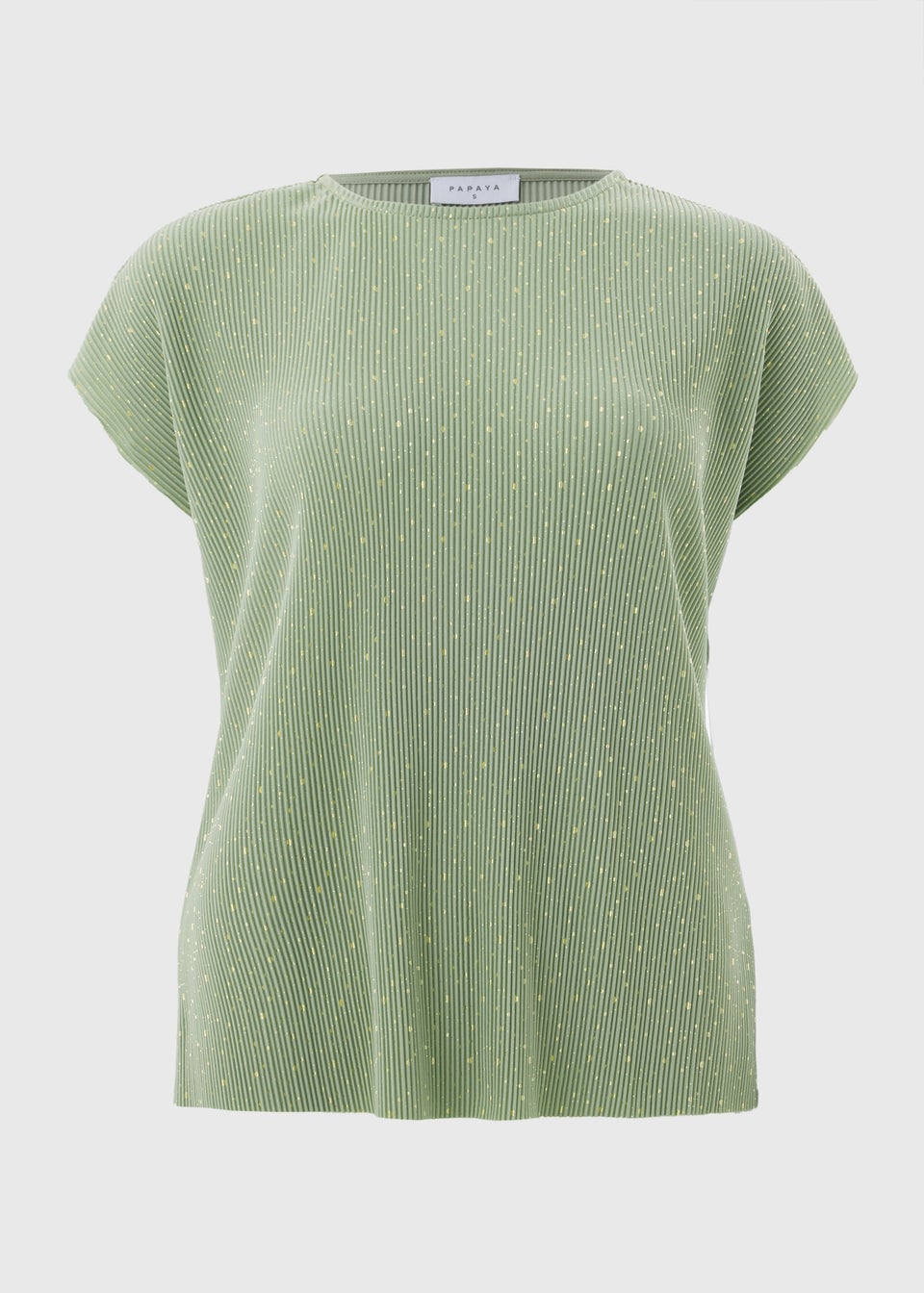 Sage Foil Spot Plisse T-Shirt