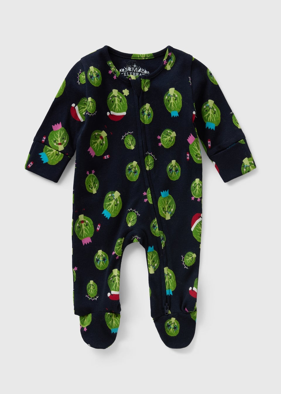 Baby Navy Sprout Matching Family Sleepsuit (Newborn-23mths)