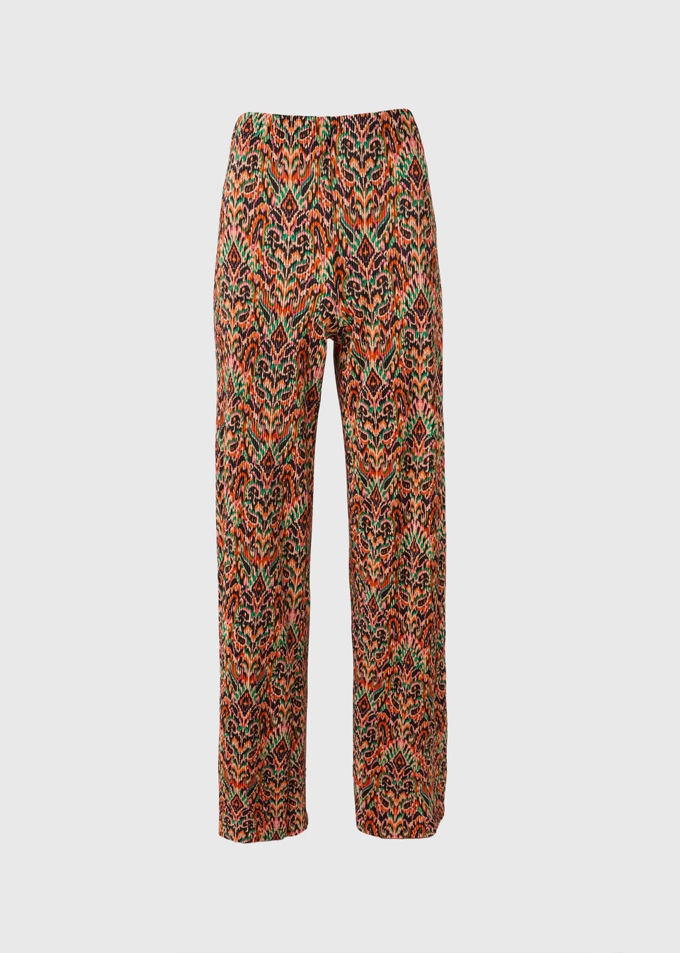 Multicoloured Aztec Wide Leg Trousers