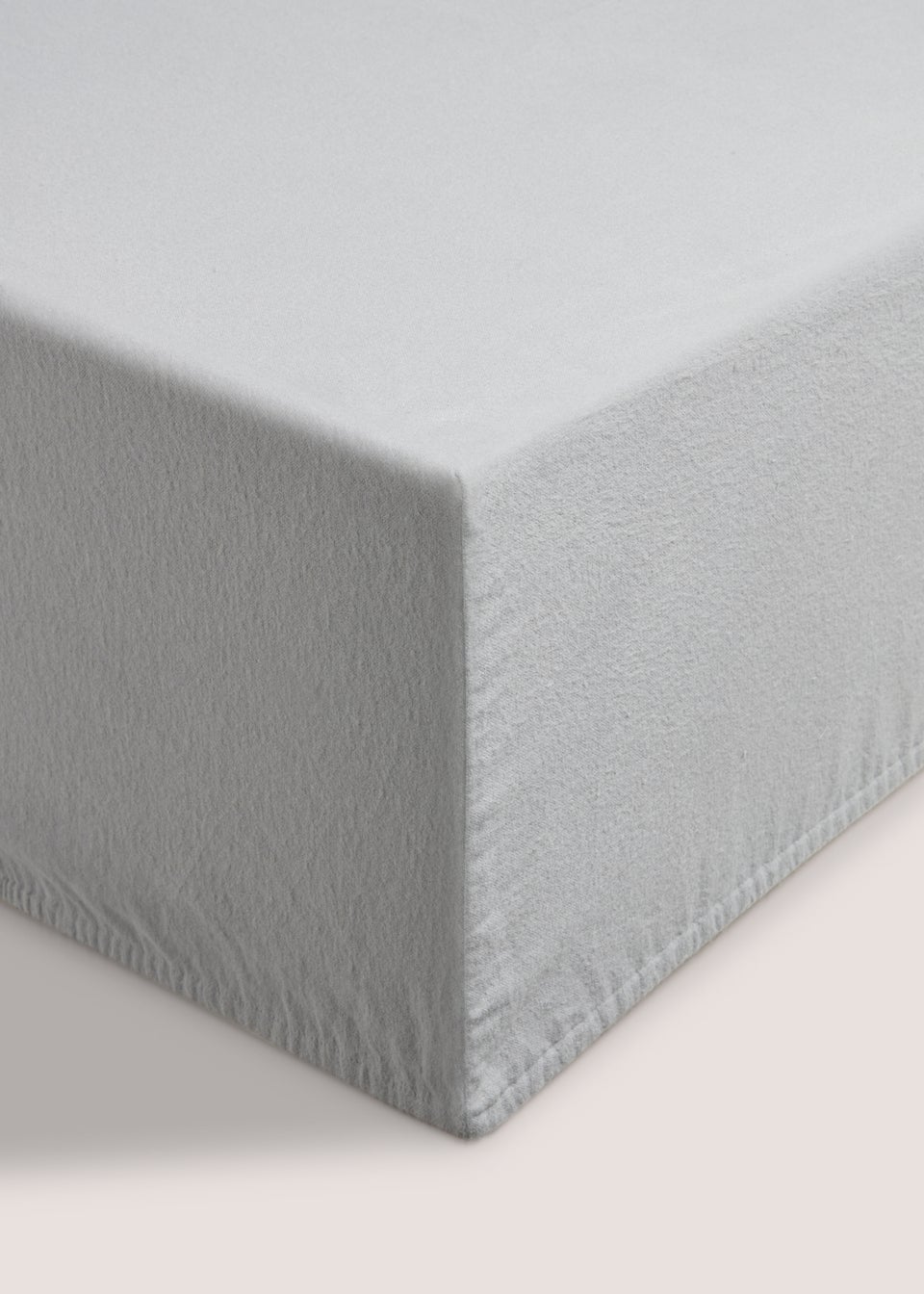 Grey Brushed Fitted Sheet