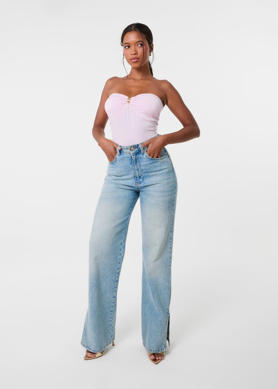Pink Vanilla Pink Detail Bodysuit