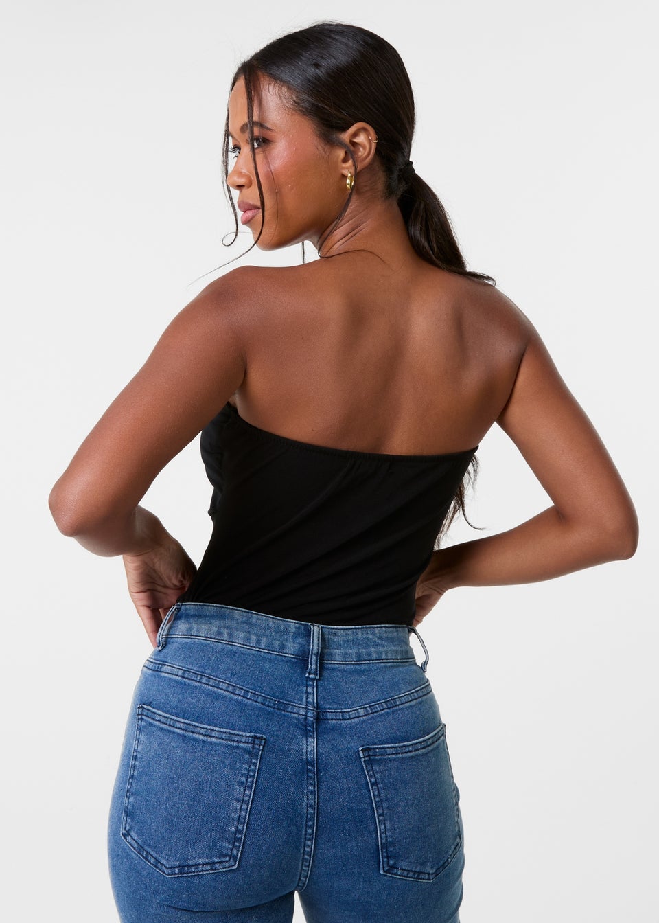 Pink Vanilla Black Detail Bodysuit